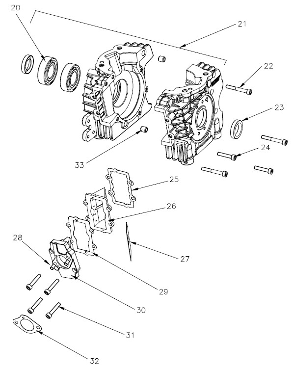 Vortex Rok Vlr VORTEX ROK VLR CRANKCASE